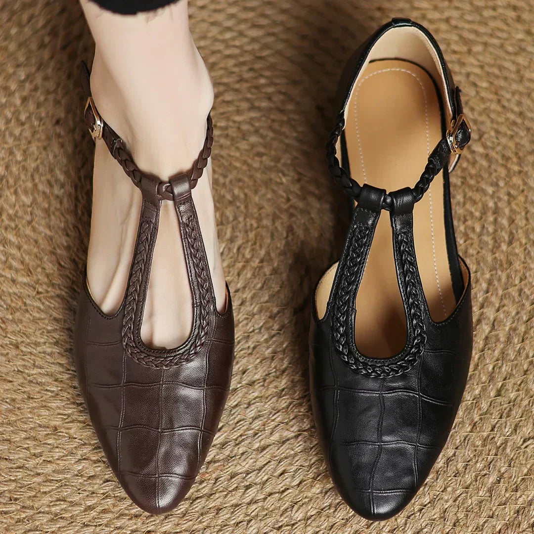 Lily | Leather Mary Janes