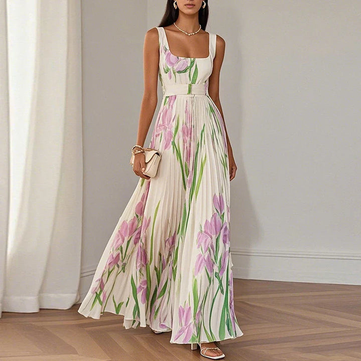 Grace | Floral A-Line Maxi Dress
